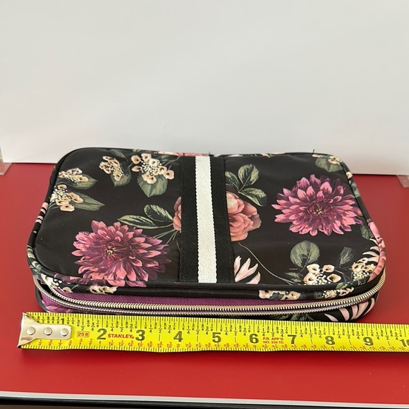 Sonia Kashuk Black Floral Cosmetic Bag - Picture 1 of 6